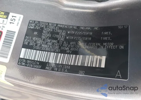 2017 Toyota Sienna Xle 7 Passenger from USA, damaged, VIN 5TDDZ3DC8HS187381